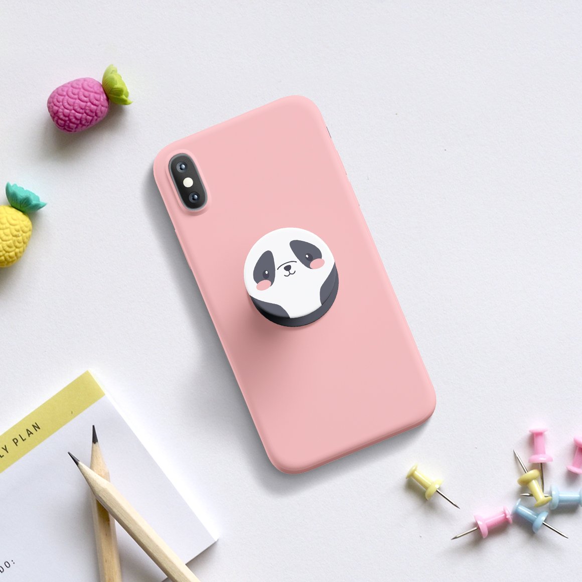 圆形手机吸盘印花设计样机模板 Pop Socket Mockup_img_2