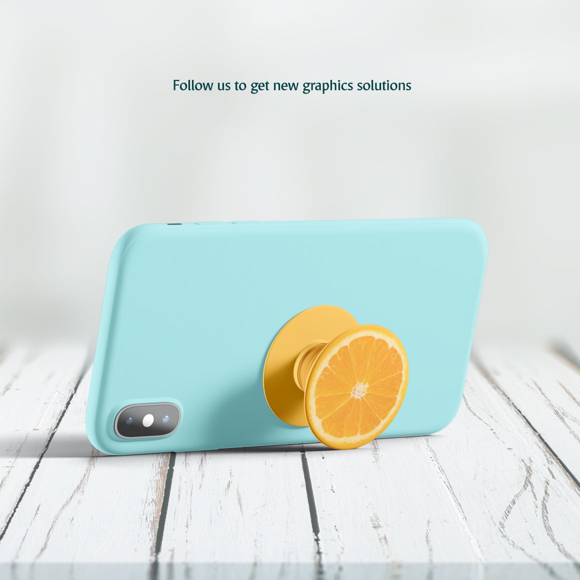圆形手机吸盘印花设计样机模板 Pop Socket Mockup_img_2