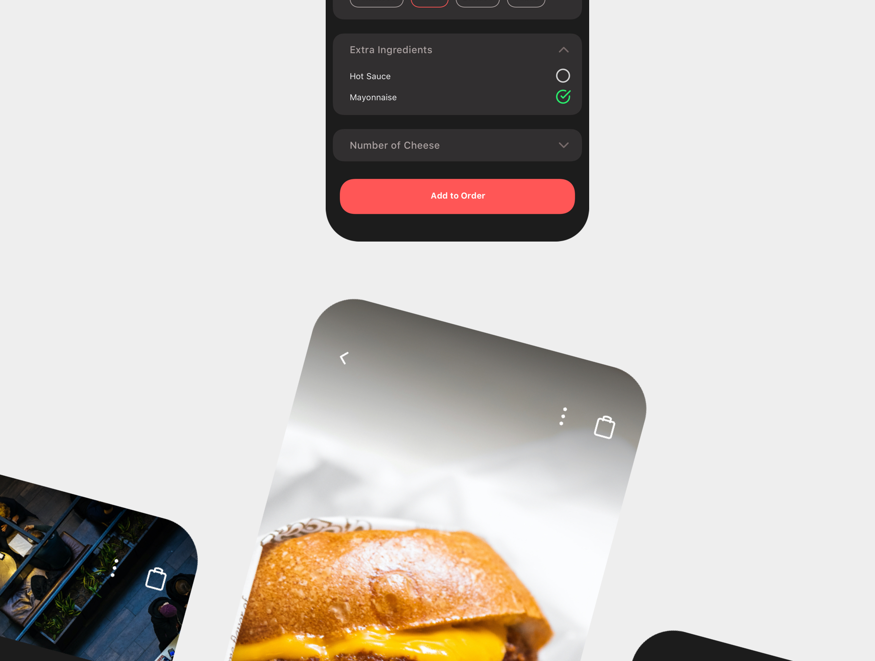 食品外卖配送服务移动应用APP界面设计UI套件 Spes Dark Food Delivery App UI Kit_img_2