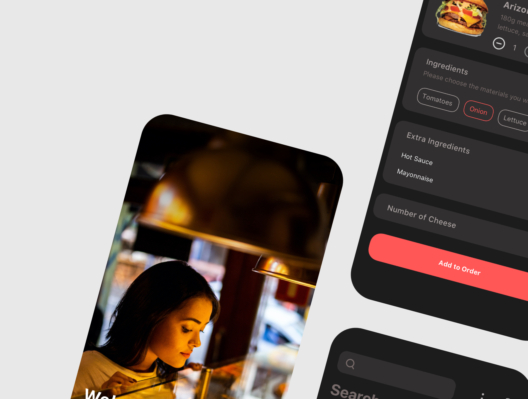 食品外卖配送服务移动应用APP界面设计UI套件 Spes Dark Food Delivery App UI Kit_img_2