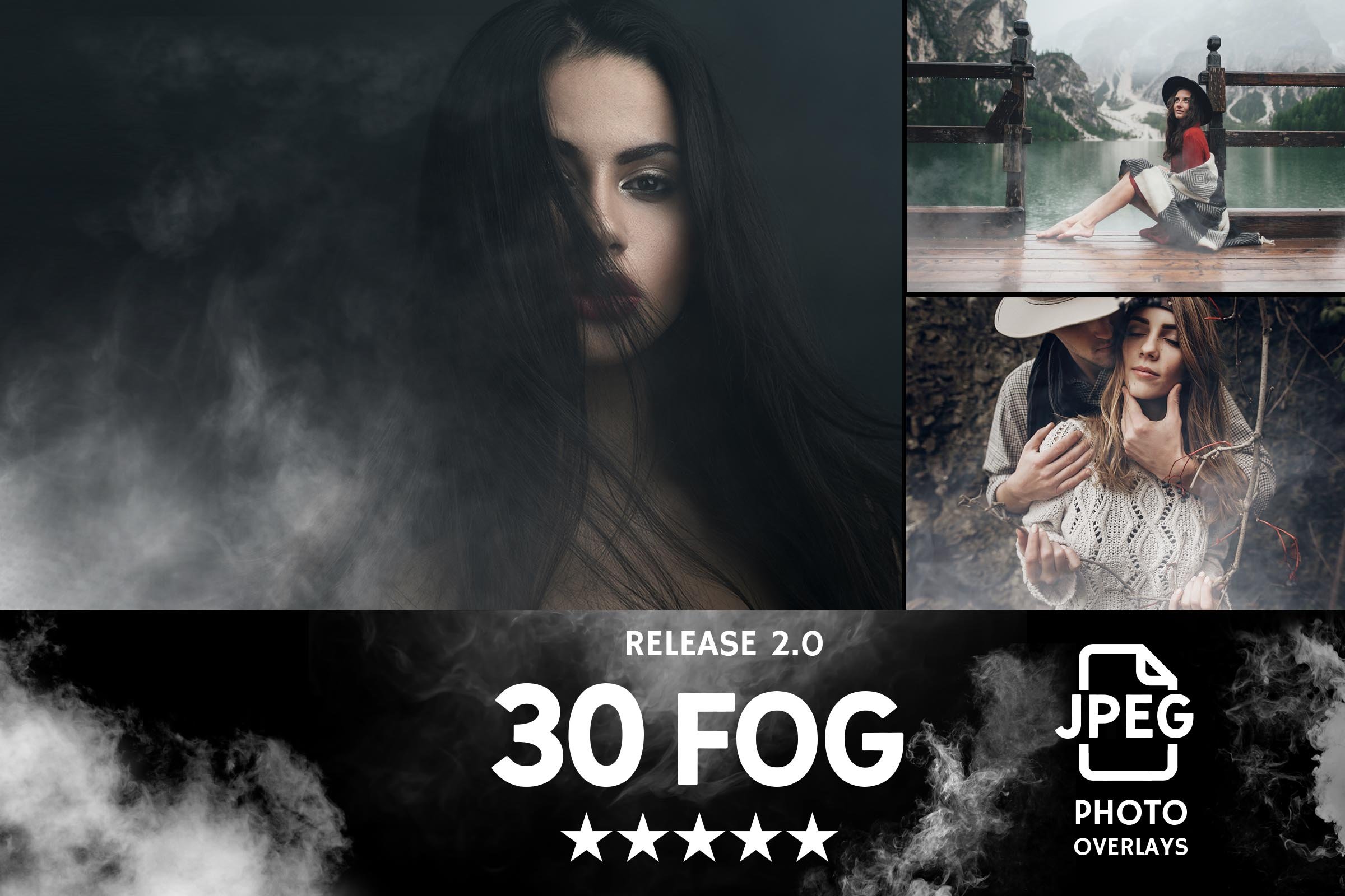 30张高清烟雾叠加层JPG图片素材 30 Fog Photo Overlays 2.0_img_2