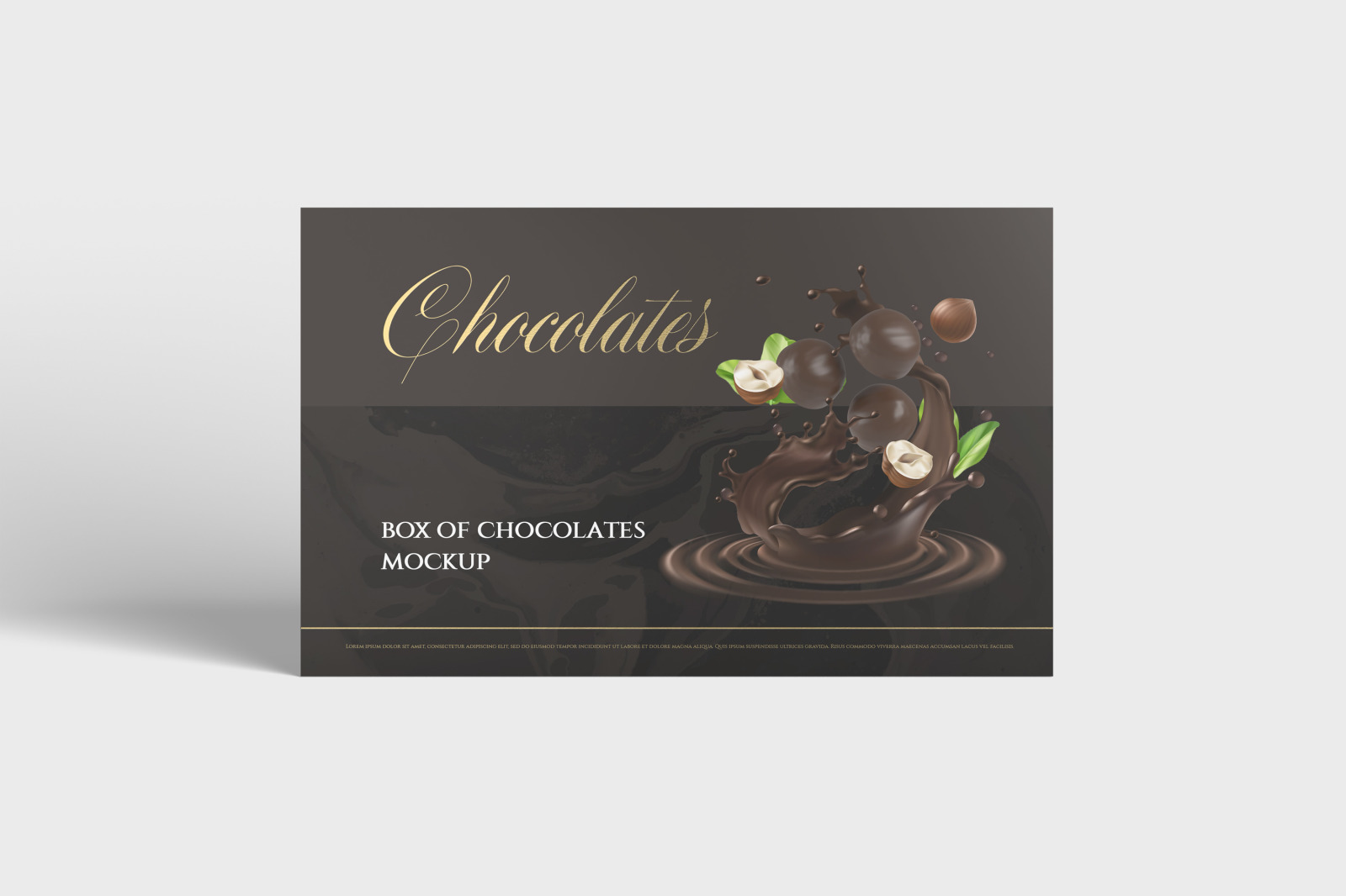 7款金箔效果巧克力包装纸盒设计展示样机 Box Of Chocolates Mockup_img_2