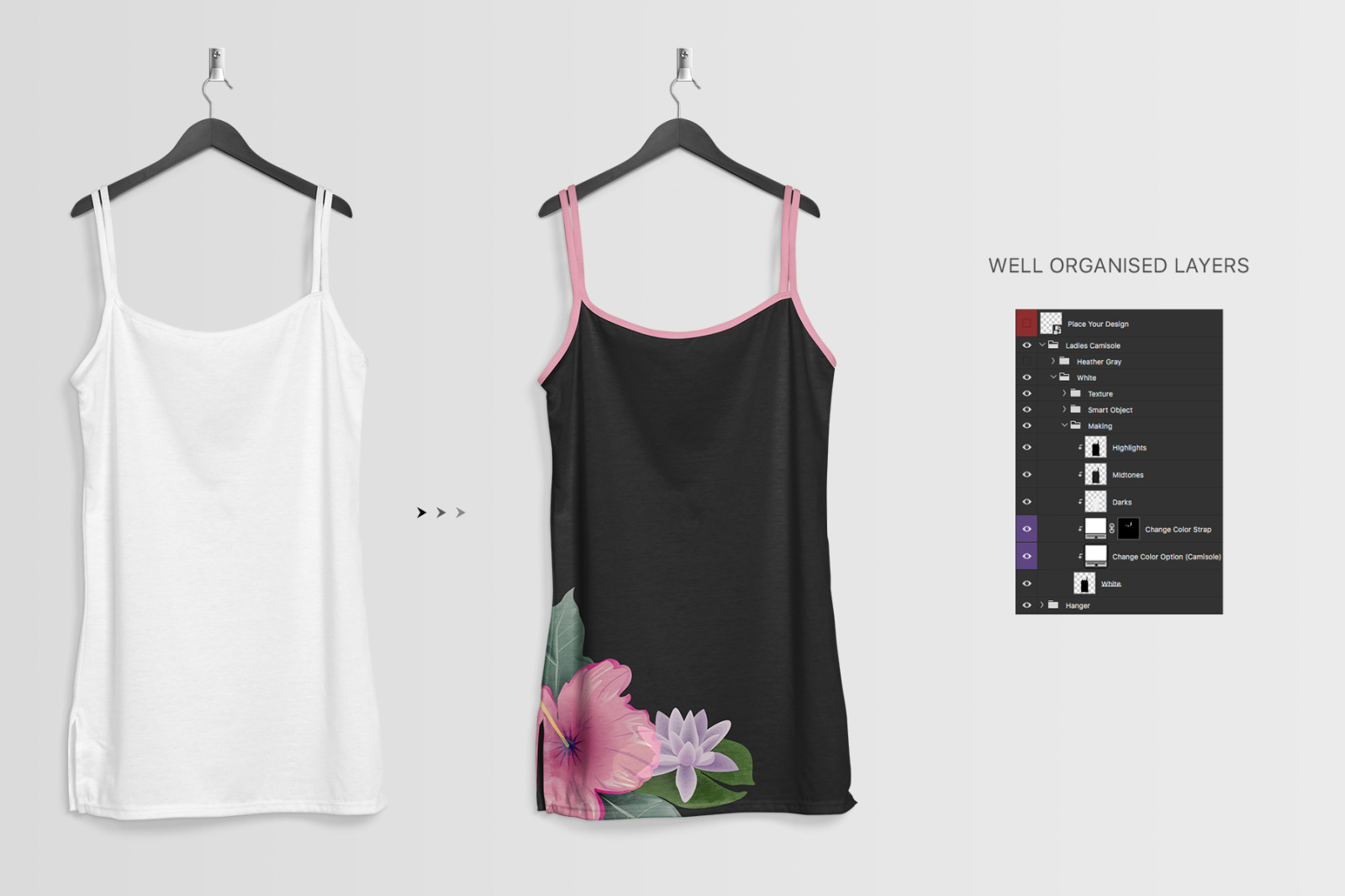 24款悬挂式服装印花设计展示样机合集 T-Shirt Mockup - Hanging Apparel Bundle_img_2