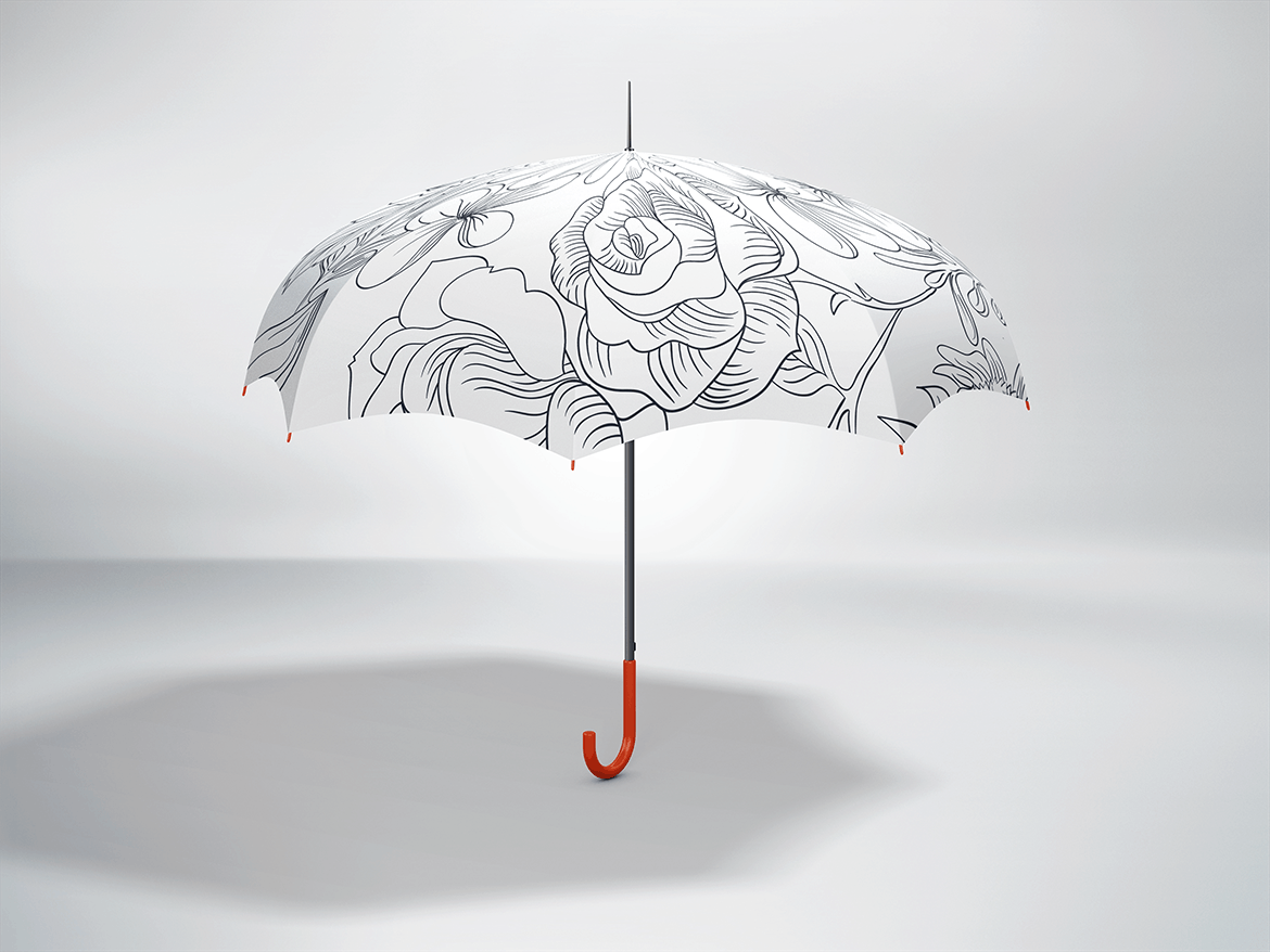 9款雨伞太阳伞印花设计展示样机模板 Umbrella MockUp_img_2