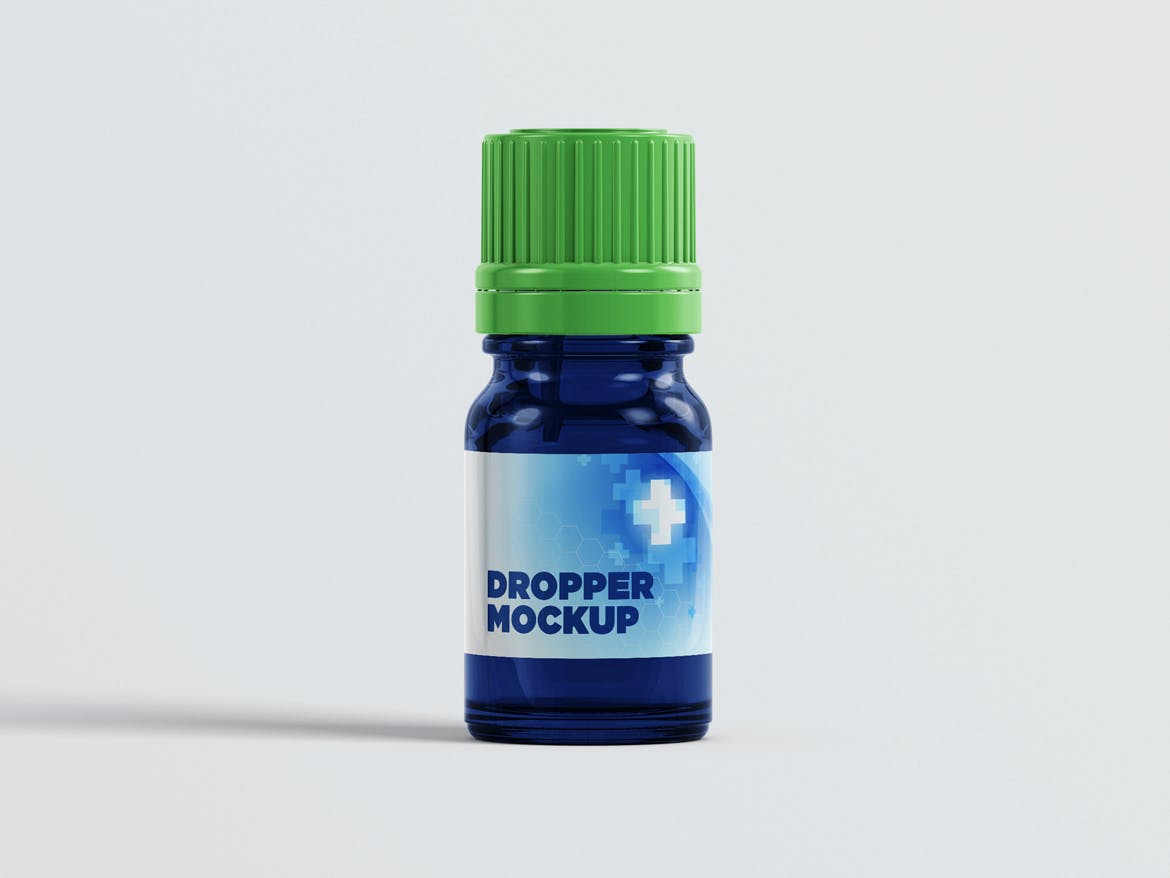 10款化妆品药物滴管瓶包装盒设计样机 Euro Dropper Bottle MockUp_img_2