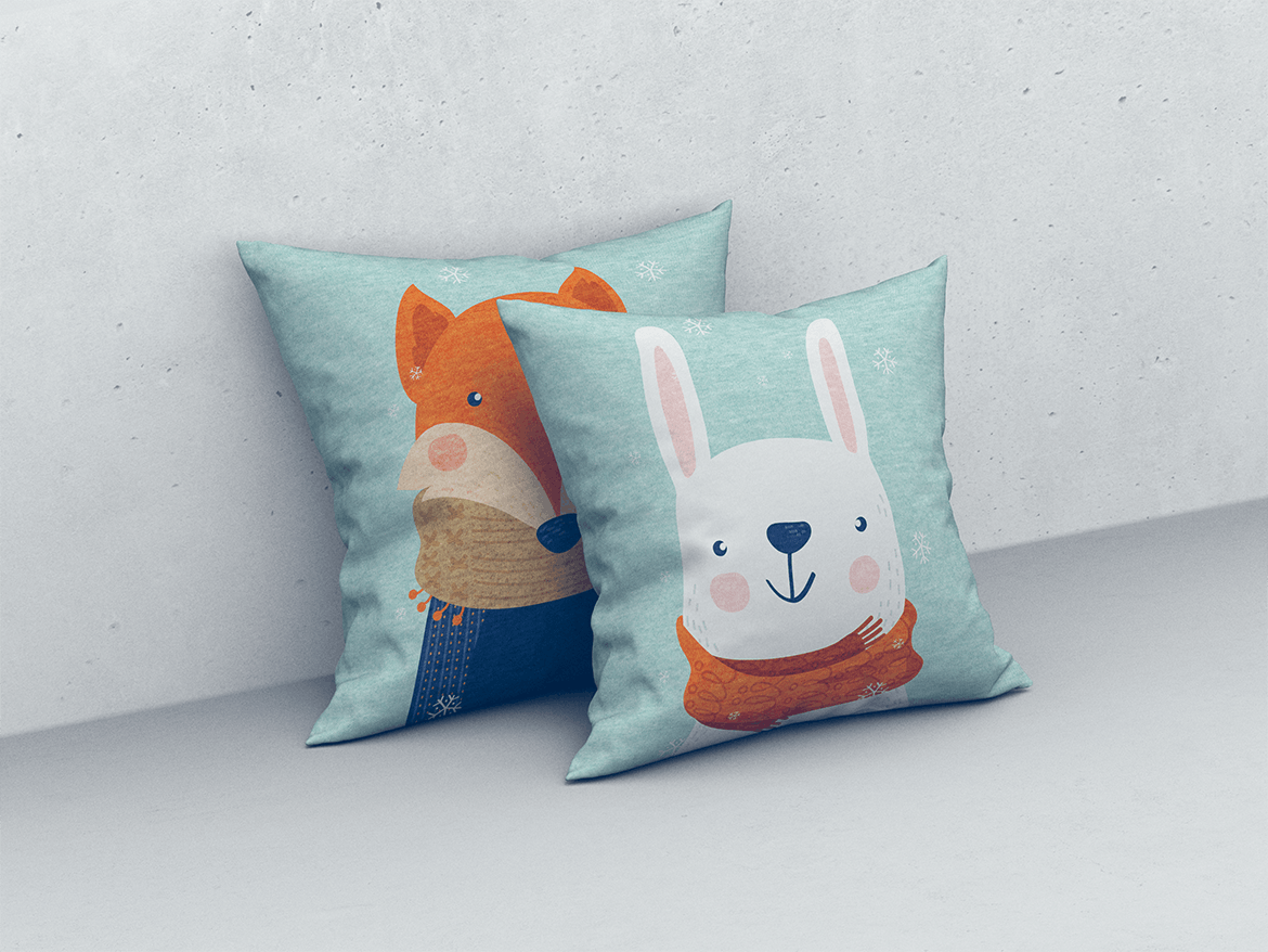 9款方形抱枕枕头靠垫设计展示样机 Square Pillow / Cushion MockUp_img_2