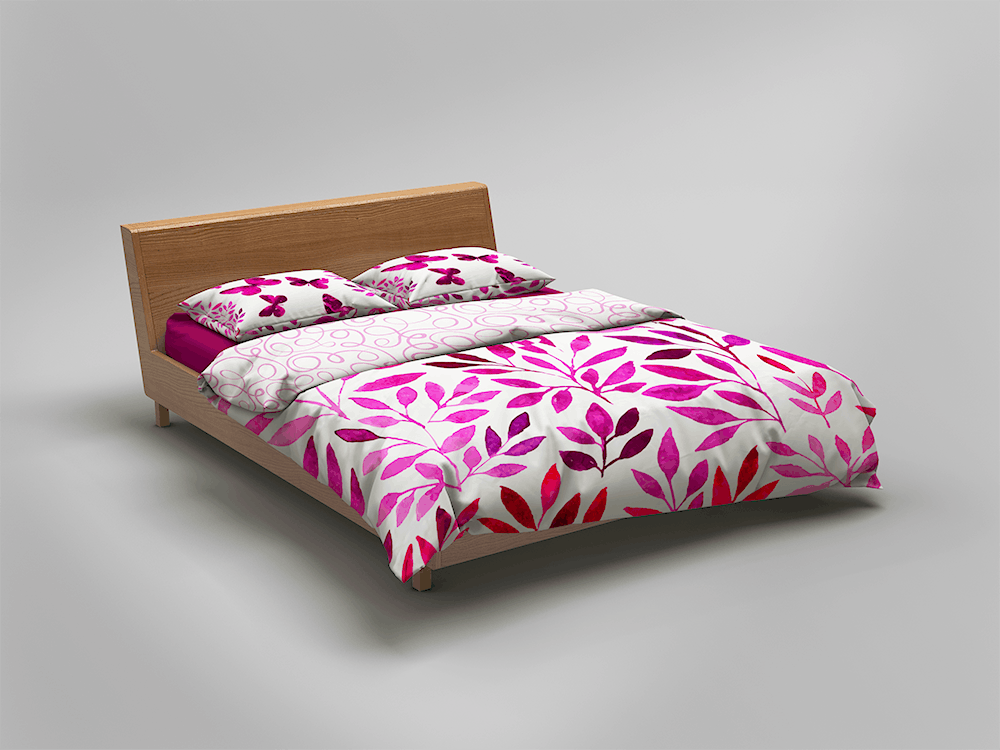 11款床上用品棉被枕头印花设计展示样机 Bedding Sets & Bed Linen Mockup_img_2