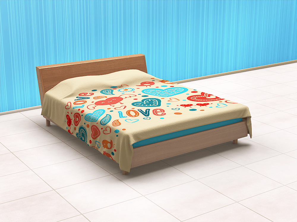 11款床上用品棉被枕头印花设计展示样机 Bedding Sets & Bed Linen Mockup_img_2