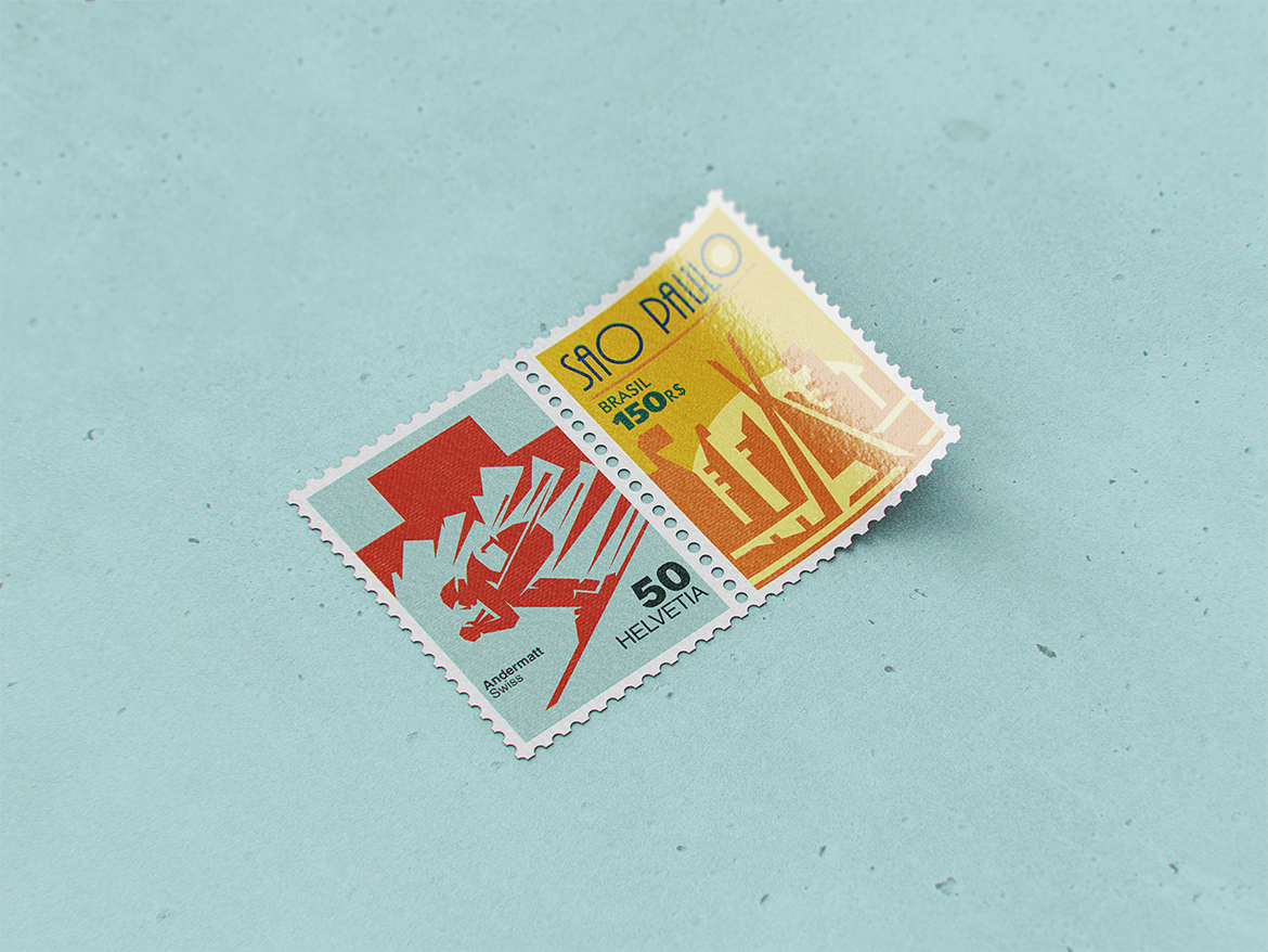 10款复古邮票文创设计展示样机模板 Postage Stamp MockUp v1_img_2