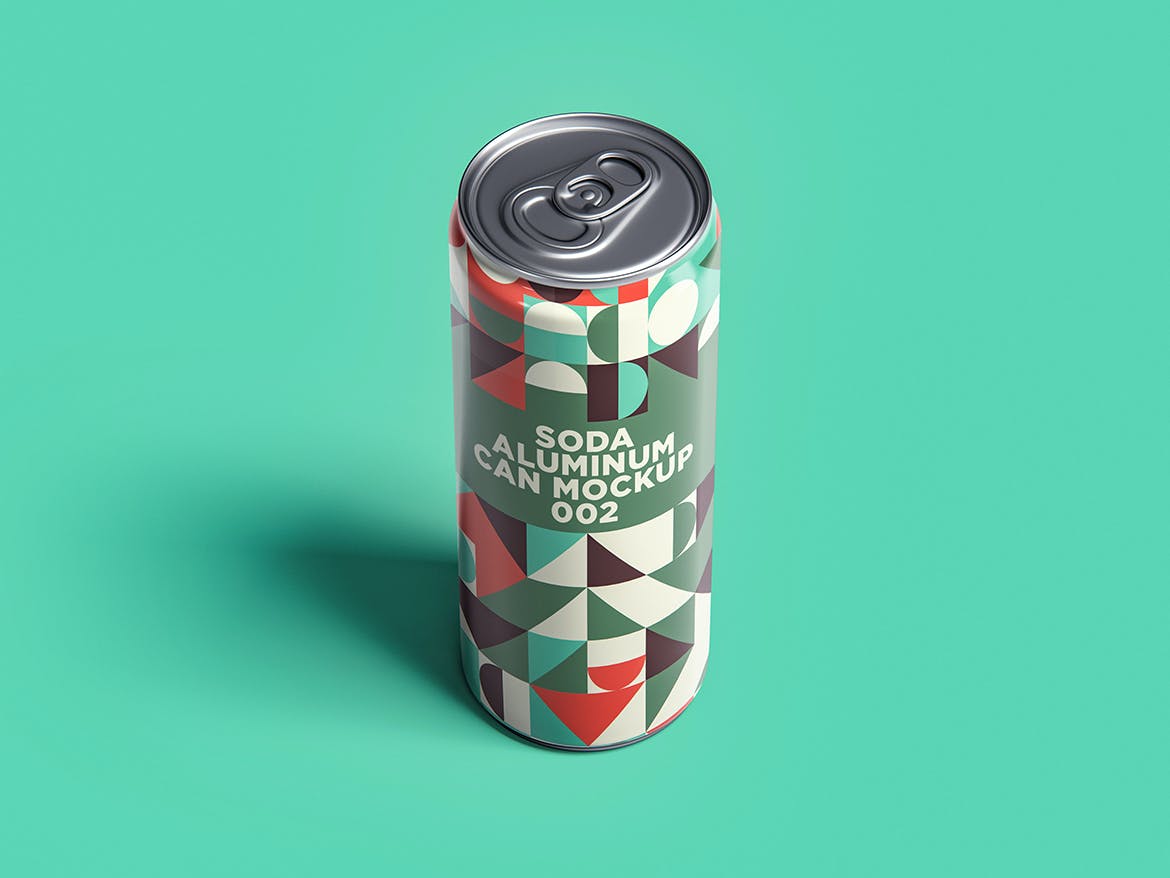 6款苏打水易拉罐锡罐设计样机PSD模板 Soda Can Mockup_img_2