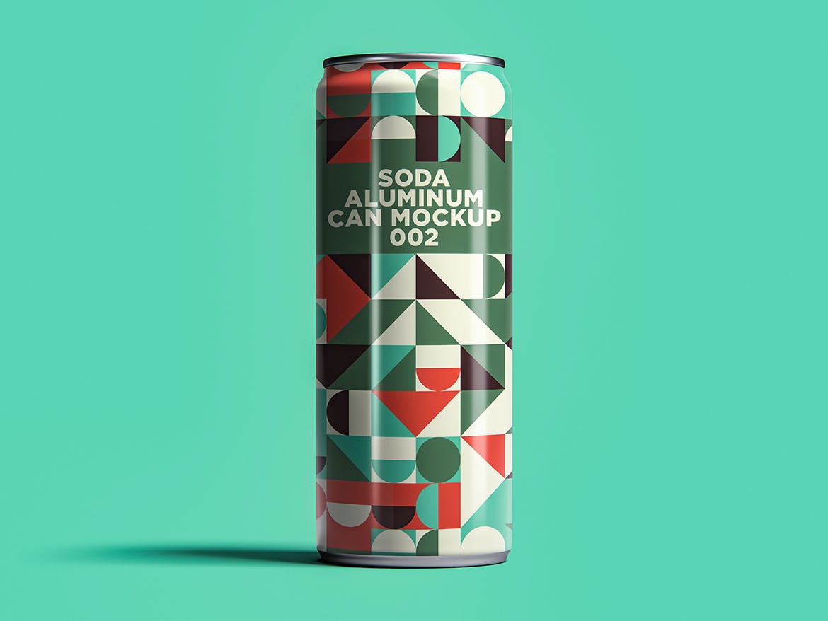 6款苏打水易拉罐锡罐设计样机PSD模板 Soda Can Mockup_img_2