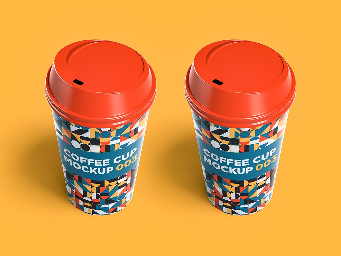 6款一次性外卖咖啡纸杯设计展示样机模板 Coffee Cup Mockup_img_2