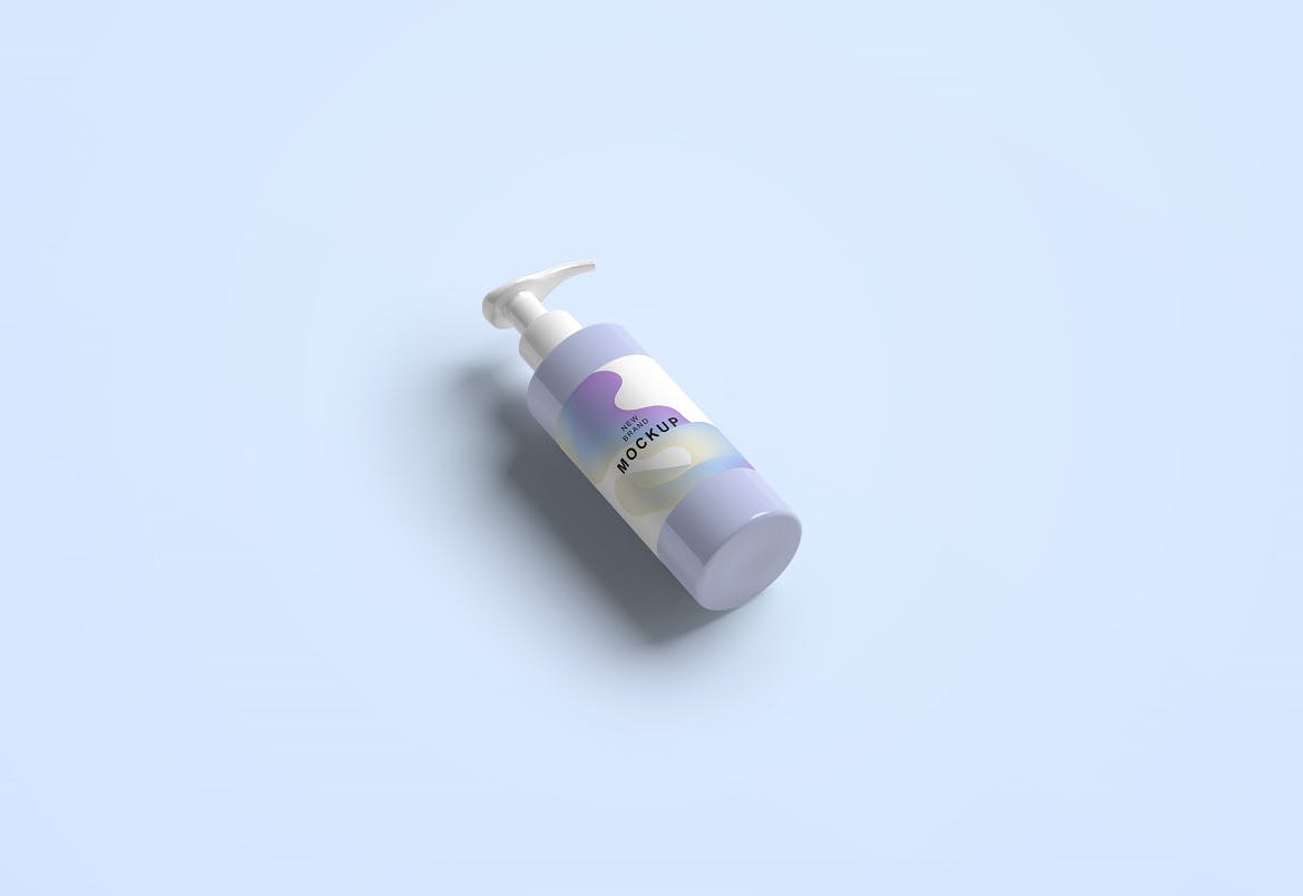 洗手液挤压塑料瓶设计展示样机 Hand Sanitizer Bottle Mockup_img_2