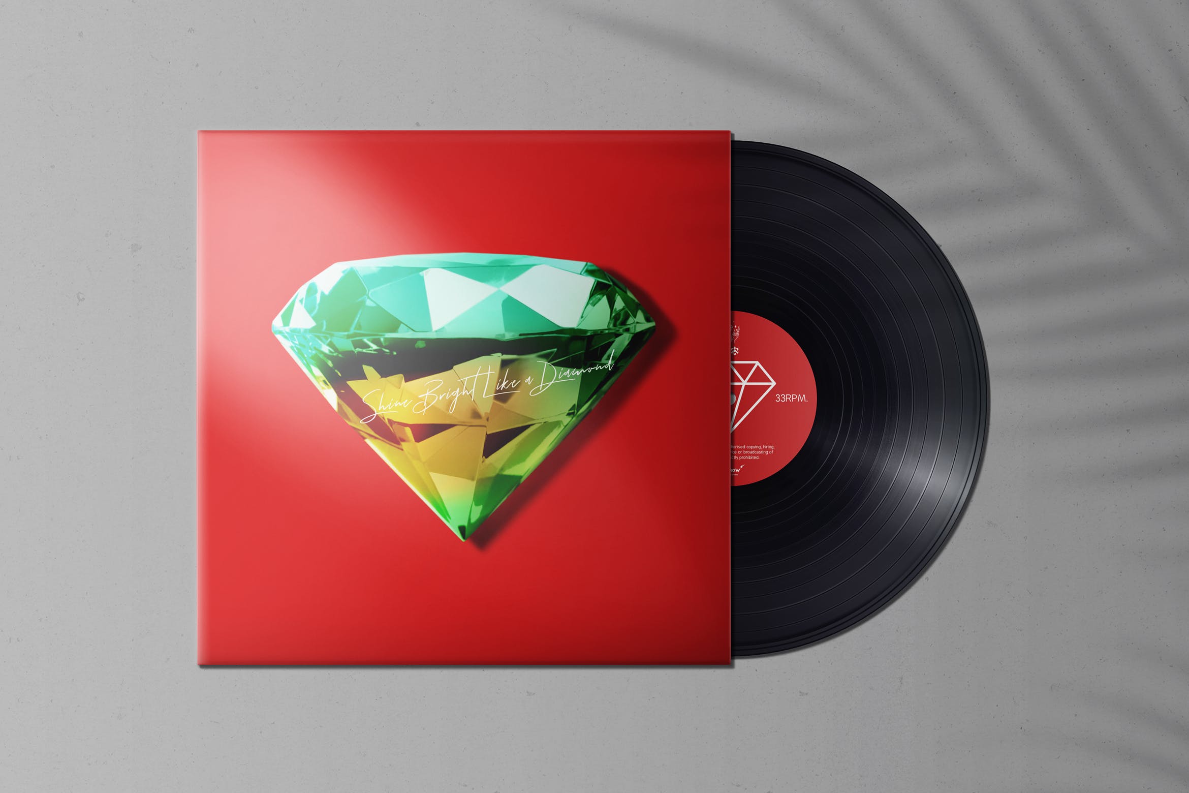 10个黑胶唱片包装盒样机模板 Vinyl Record Album Mockups Vol.2_img_2