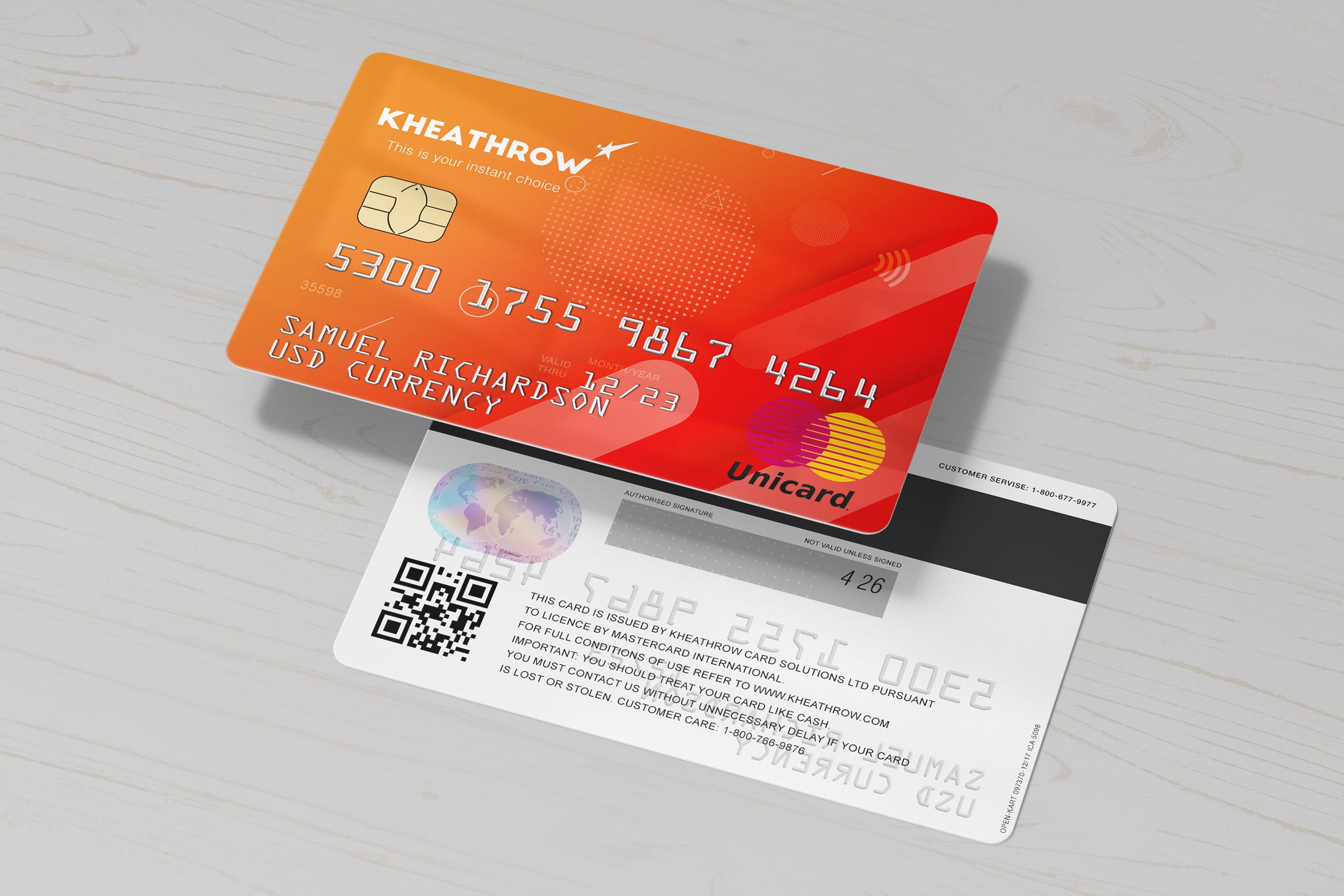 12款逼真信用卡&借记卡设计展示样机模板 Credit / Debit Card Mockups Vol.1_img_2