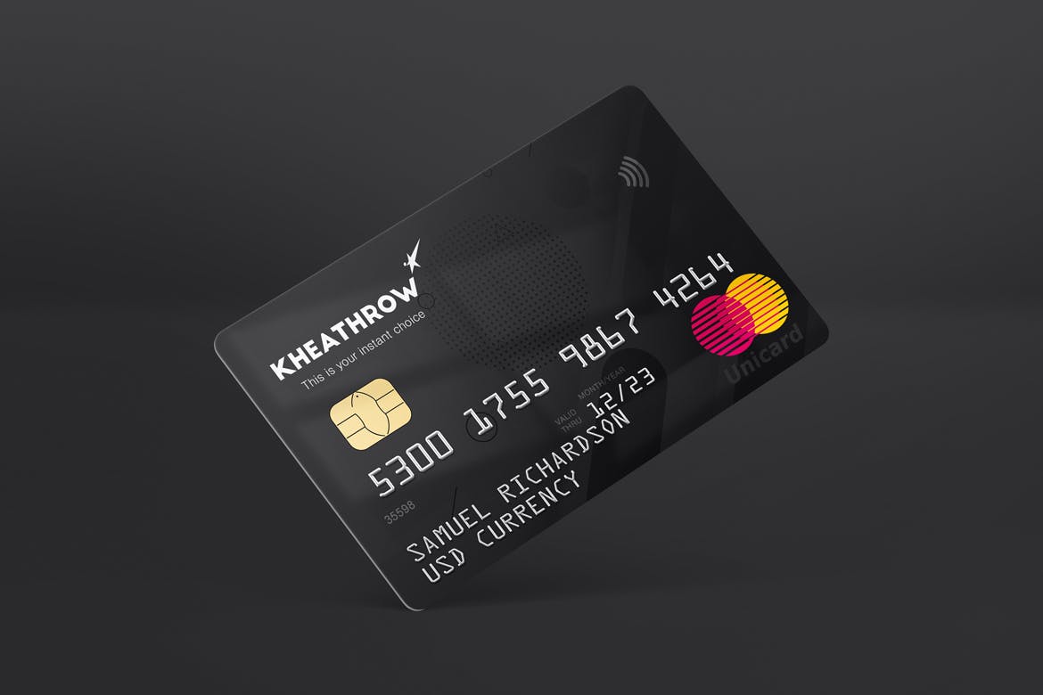 12款逼真信用卡&借记卡设计展示样机模板 Credit / Debit Card Mockups Vol.1_img_2