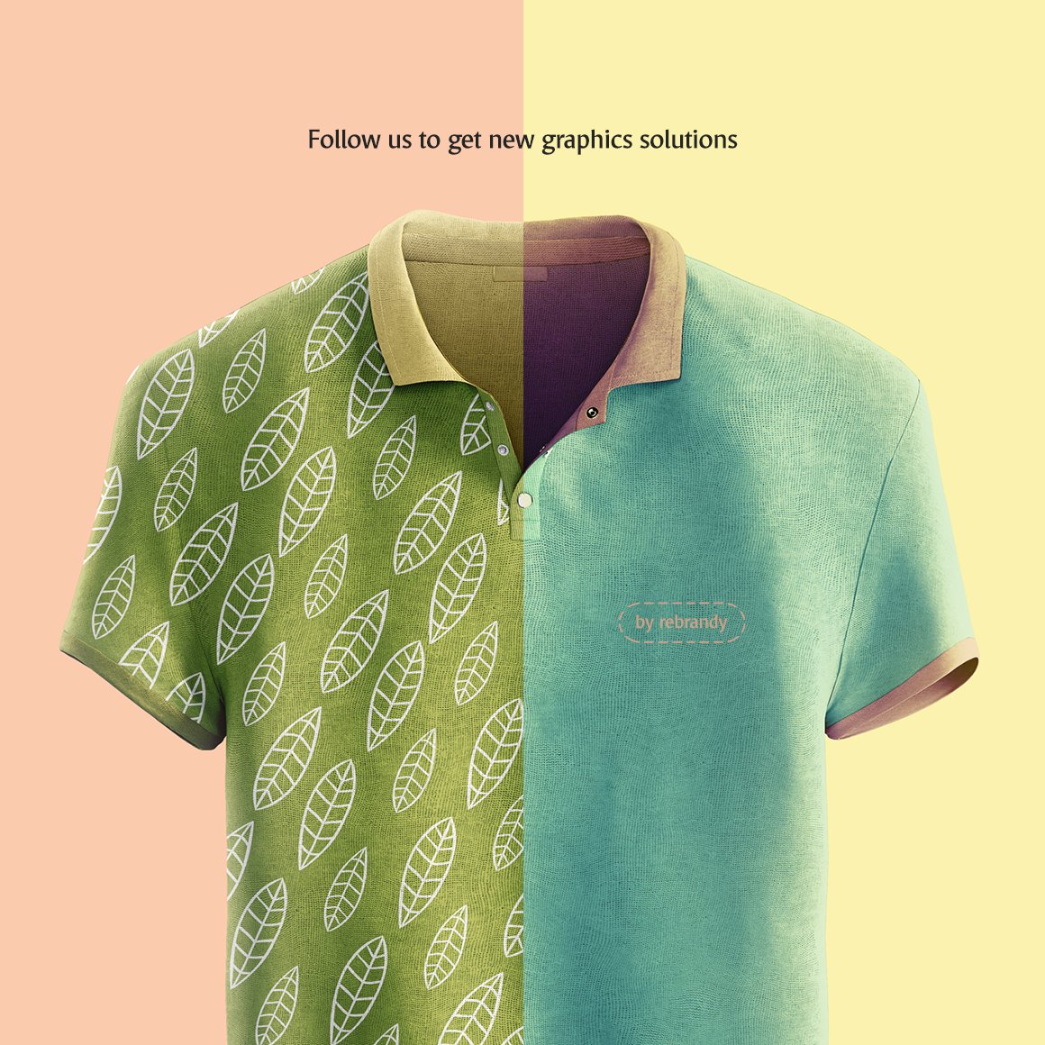 短袖T恤Polo衫设计动态展示样机模板 Polo Shirt Animated Mockup_img_2