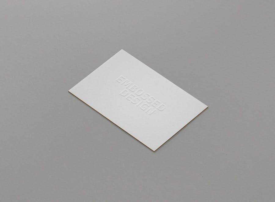 8款逼真商务个人名片卡片设计展示样机 Business Card Mockup_img_2