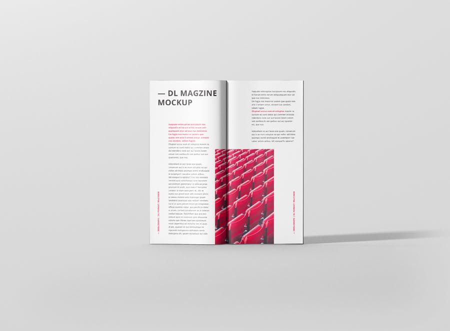 9款DL画册杂志设计展示样机 DL Brochure Magazine Mockup_img_2