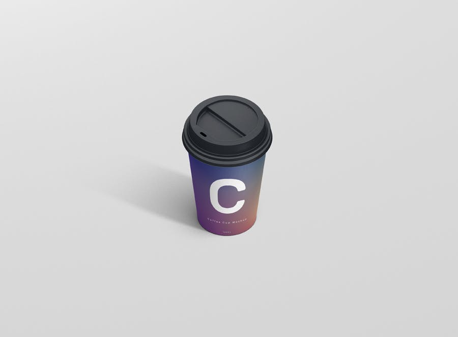 8款一次性外卖咖啡纸杯设计展示样机 Coffee Cup Mockup Small Size_img_2