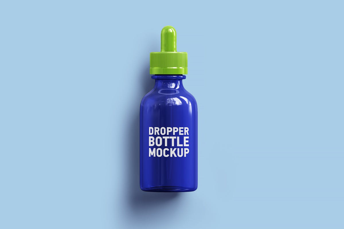 9款化妆品药物滴管瓶设计展示样机模板 Dropper Bottle Mockup_img_2