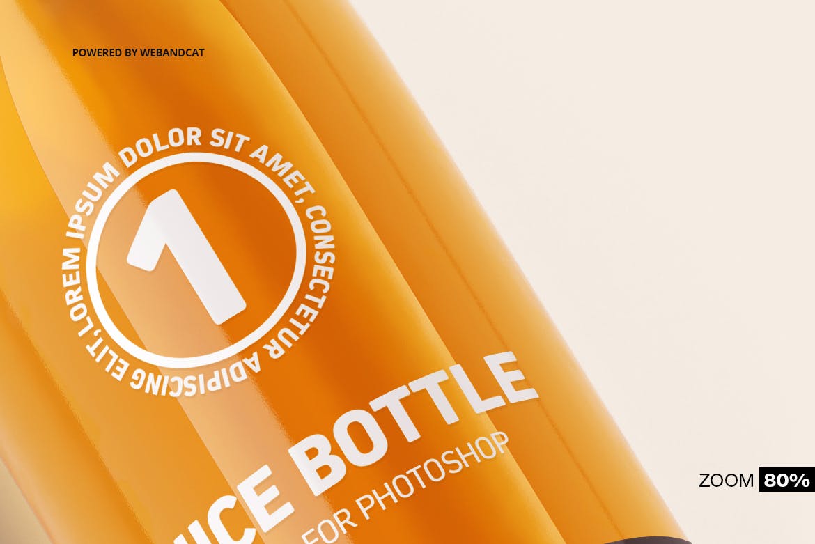 果汁牛奶玻璃瓶设计展示样机 Juice / Glass Bottle Mockup_img_2