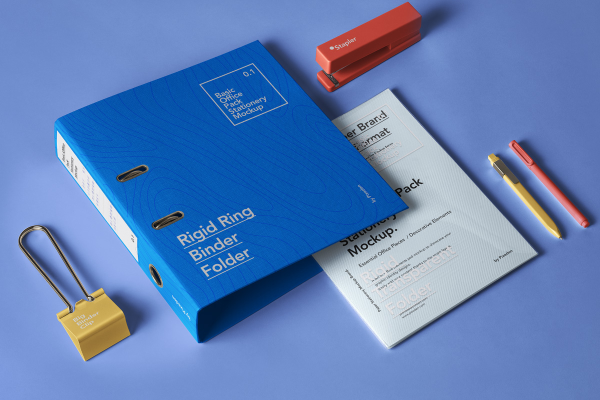 标志LOGO设计办公用品智能贴图样机模板 Office Pack Psd Stationery Mockup_img_2