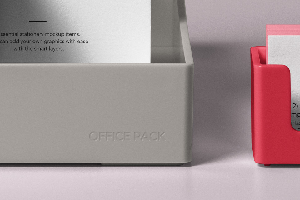 品牌VI设计办公用品展示样机PSD模板 Psd Stationery Office Pack Mockup Vol2_img_2