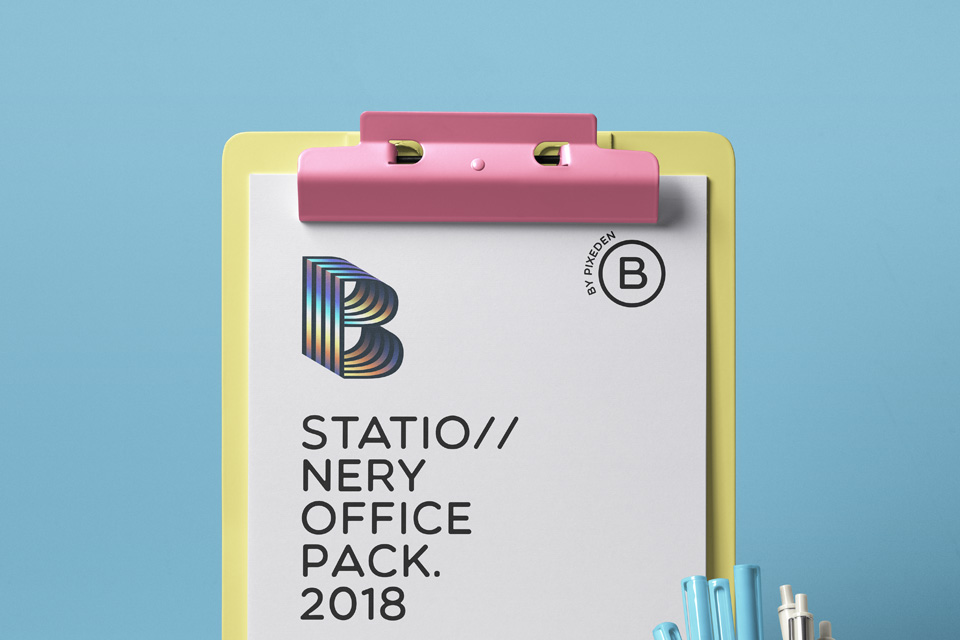 品牌VI设计办公用品展示样机 Psd Stationery Office Pack Mockup_img_2