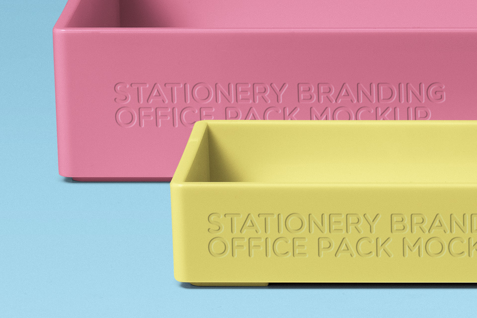 品牌VI设计办公用品展示样机 Psd Stationery Office Pack Mockup_img_2