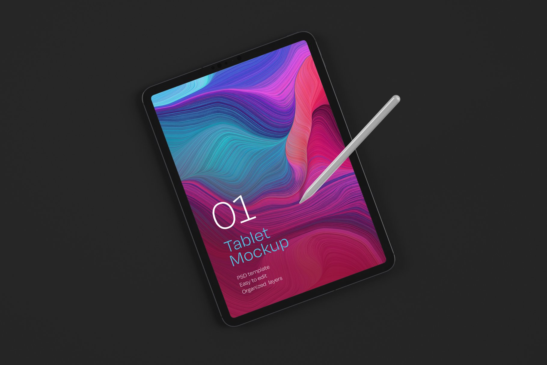 16款APP应用网页设计iPad Pro平板电脑屏幕演示样机 iPad Pro Mockup Set | Tablet Screen_img_2