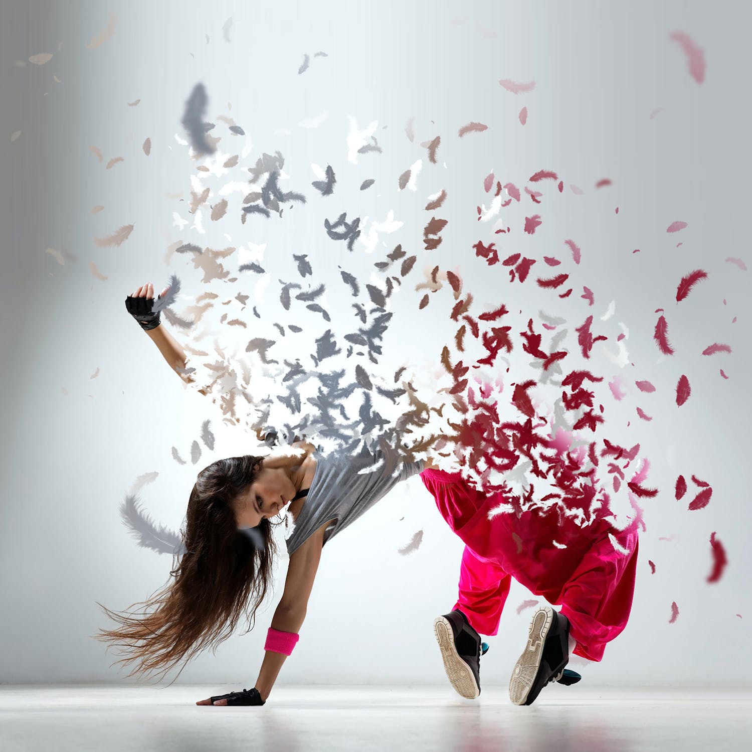 散布羽毛效果照片处理特效PS动作模板 Feathers Photoshop Action_img_2