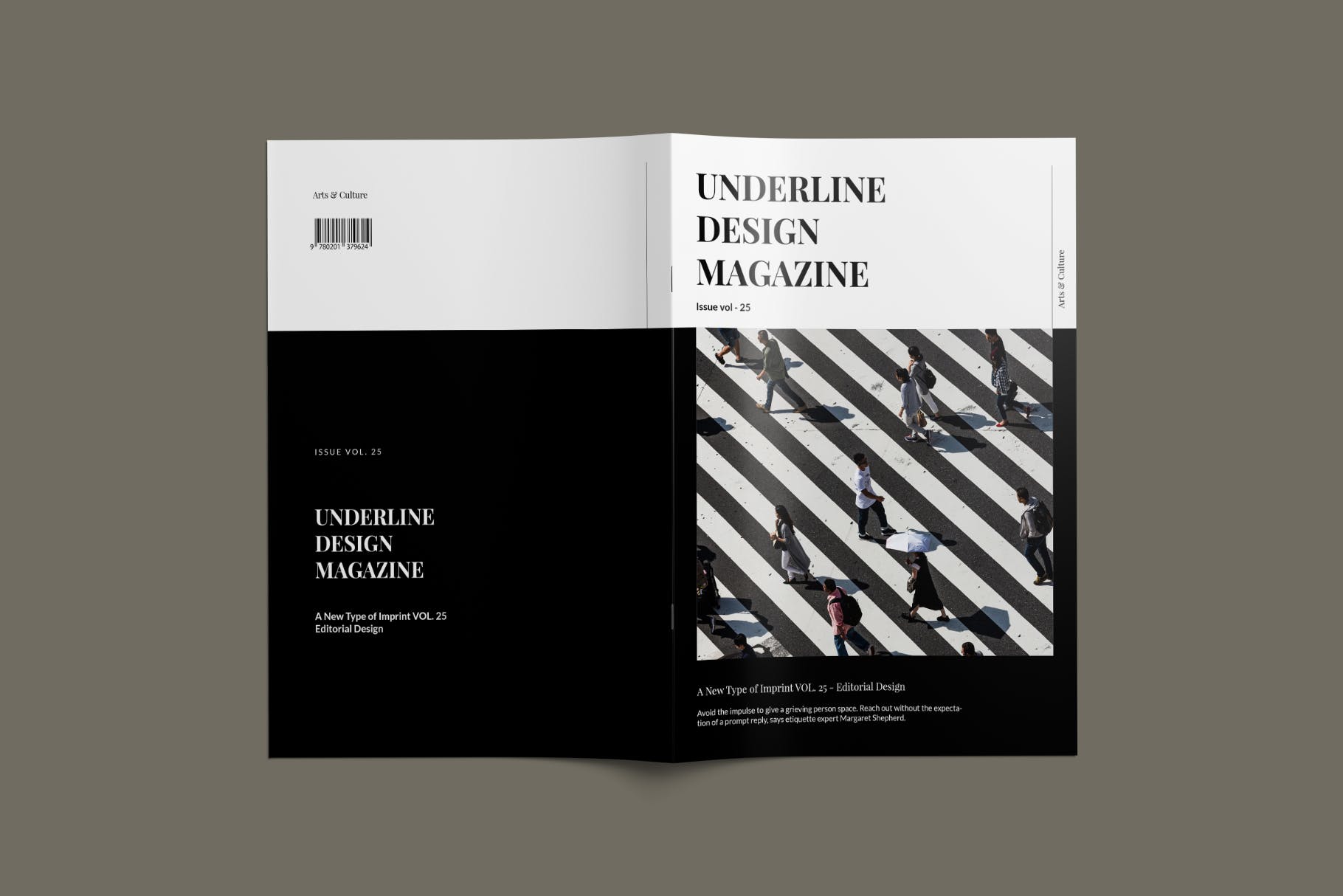 现代时尚摄影作品集设计画册INDD模板 Magazine Template_img_2