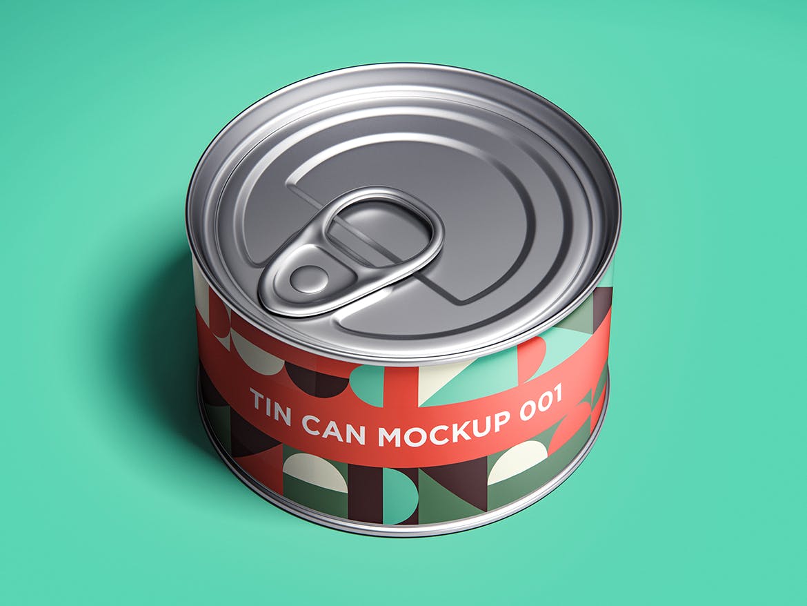 12款食品罐头易拉罐锡罐外观设计展示样机模板 Tin Can Mockup Set_img_2