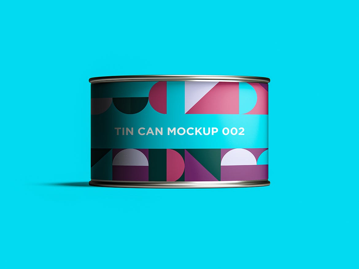 12款食品罐头易拉罐锡罐外观设计展示样机模板 Tin Can Mockup Set_img_2