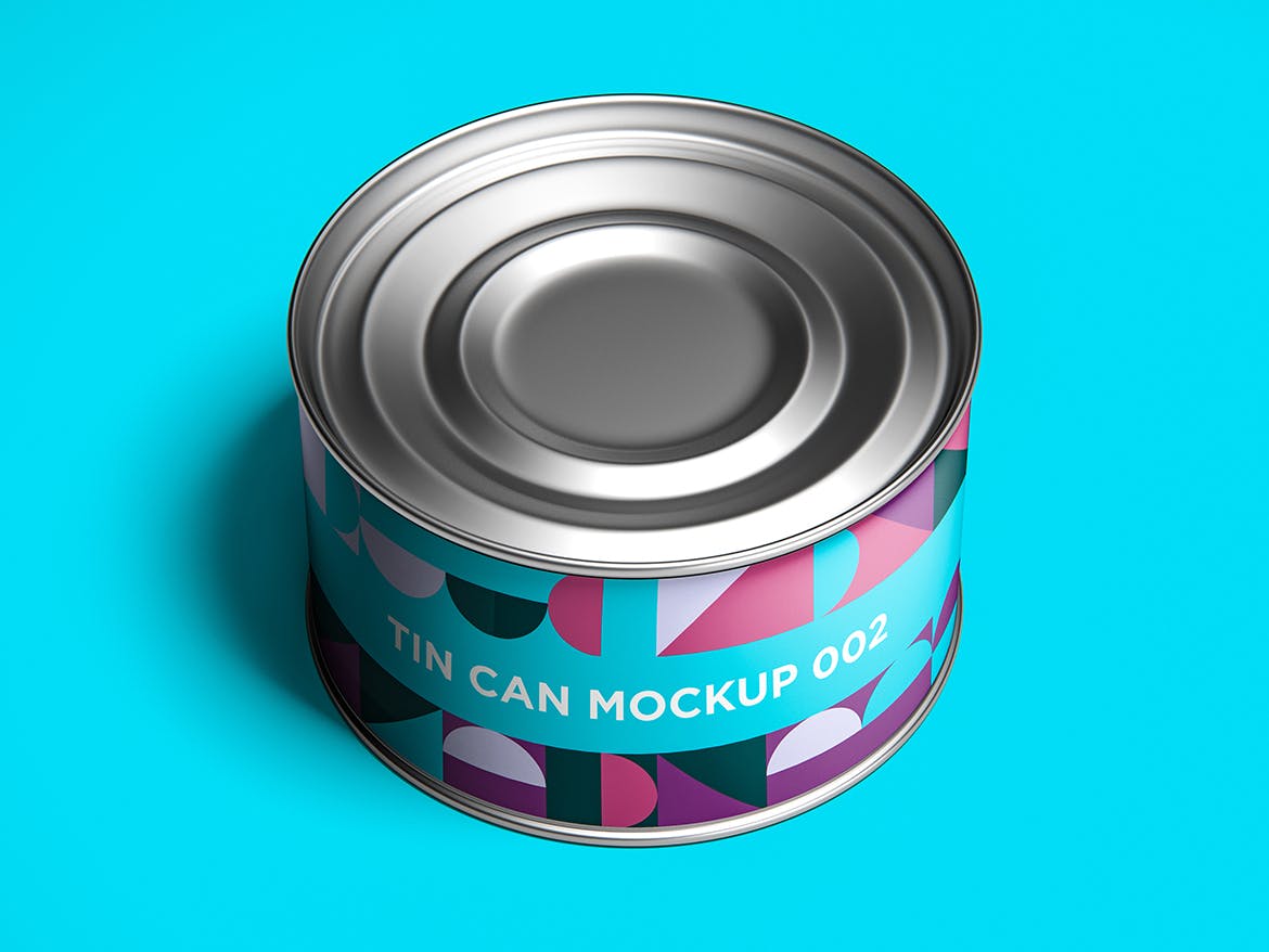 12款食品罐头易拉罐锡罐外观设计展示样机模板 Tin Can Mockup Set_img_2