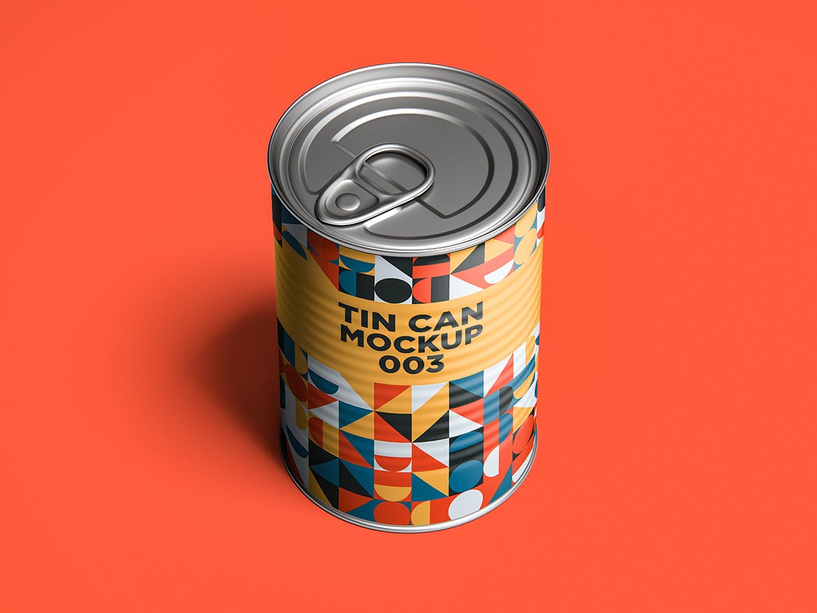 12款食品罐头易拉罐锡罐外观设计展示样机模板 Tin Can Mockup Set_img_2