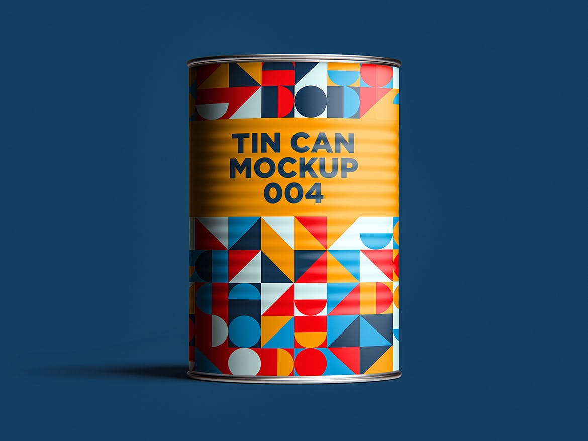 12款食品罐头易拉罐锡罐外观设计展示样机模板 Tin Can Mockup Set_img_2