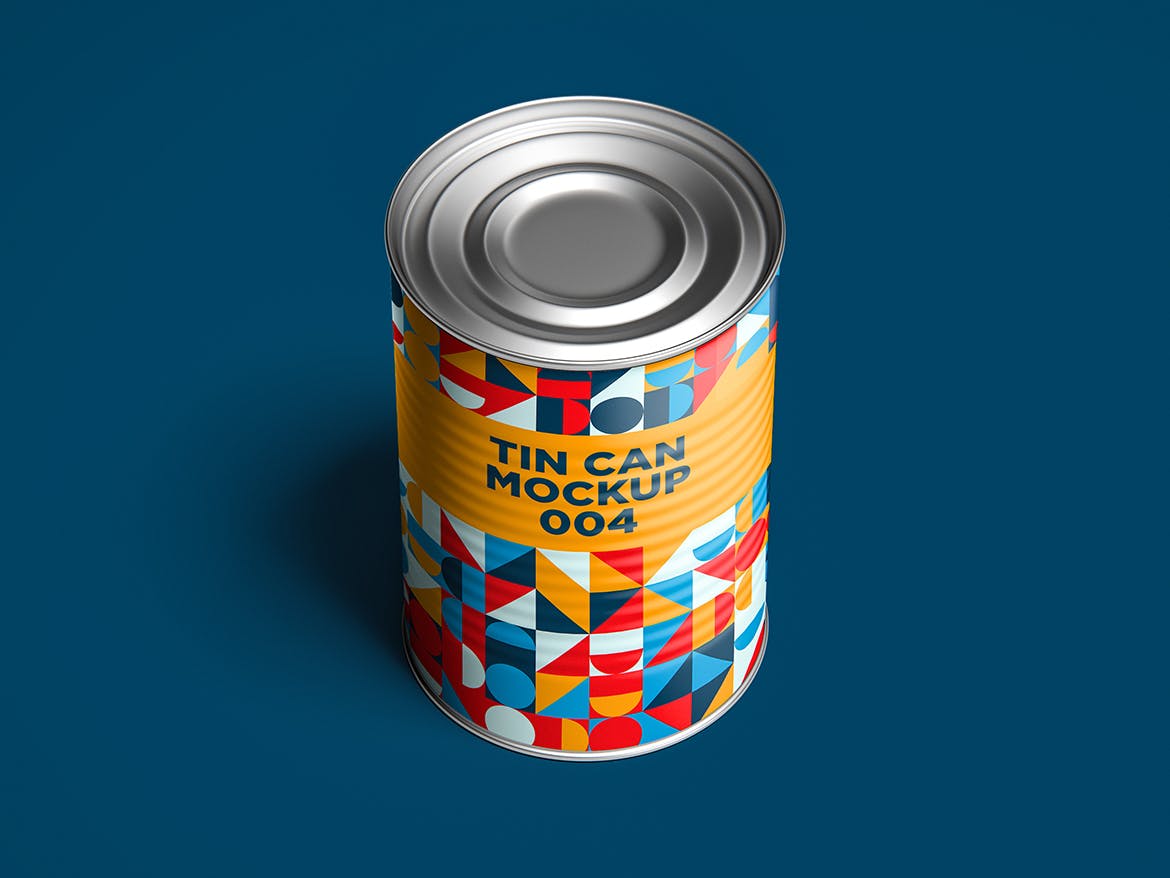 12款食品罐头易拉罐锡罐外观设计展示样机模板 Tin Can Mockup Set_img_2