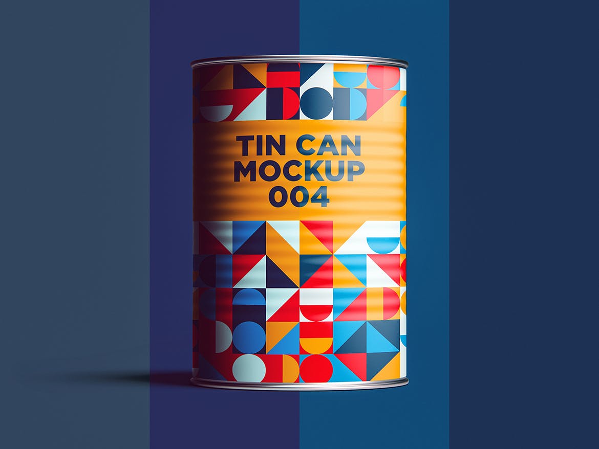 12款食品罐头易拉罐锡罐外观设计展示样机模板 Tin Can Mockup Set_img_2