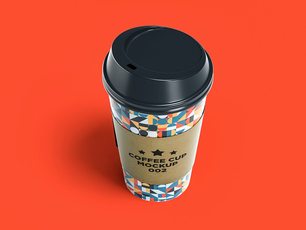 一次性外卖咖啡纸杯设计展示样机 Coffee Cup Mockup Set_img_2