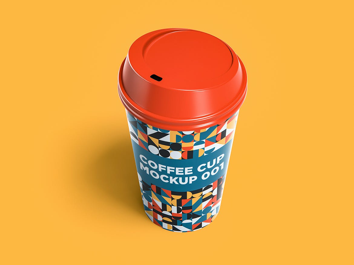 一次性外卖咖啡纸杯设计展示样机 Coffee Cup Mockup Set_img_2