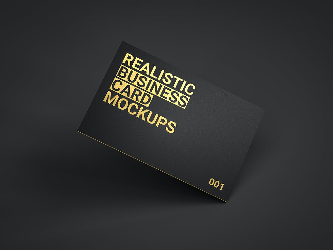 16个逼真商务名片卡片设计展示样机模板 Realistic Business Card Mockups_img_2