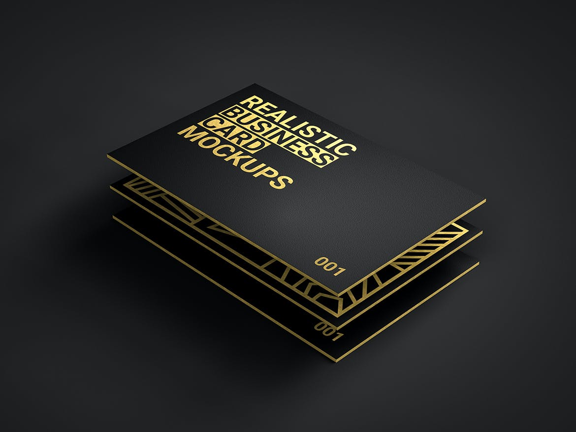 16个逼真商务名片卡片设计展示样机模板 Realistic Business Card Mockups_img_2