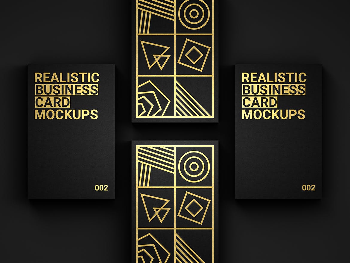 16个逼真商务名片卡片设计展示样机模板 Realistic Business Card Mockups_img_2