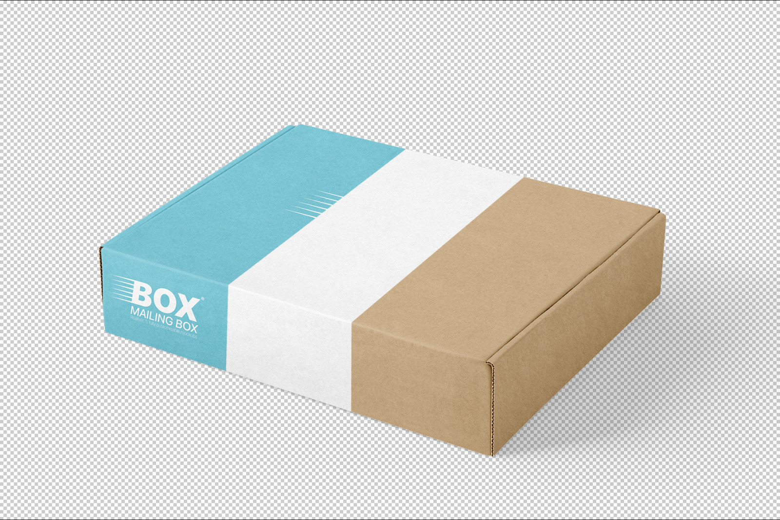 多角度快递包装纸盒外观设计展示样机 Mailing Box Mockups Set_img_2