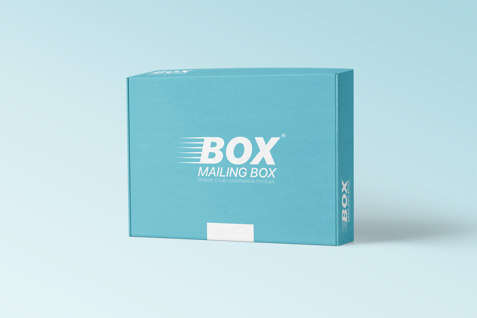 多角度快递包装纸盒外观设计展示样机 Mailing Box Mockups Set_img_2