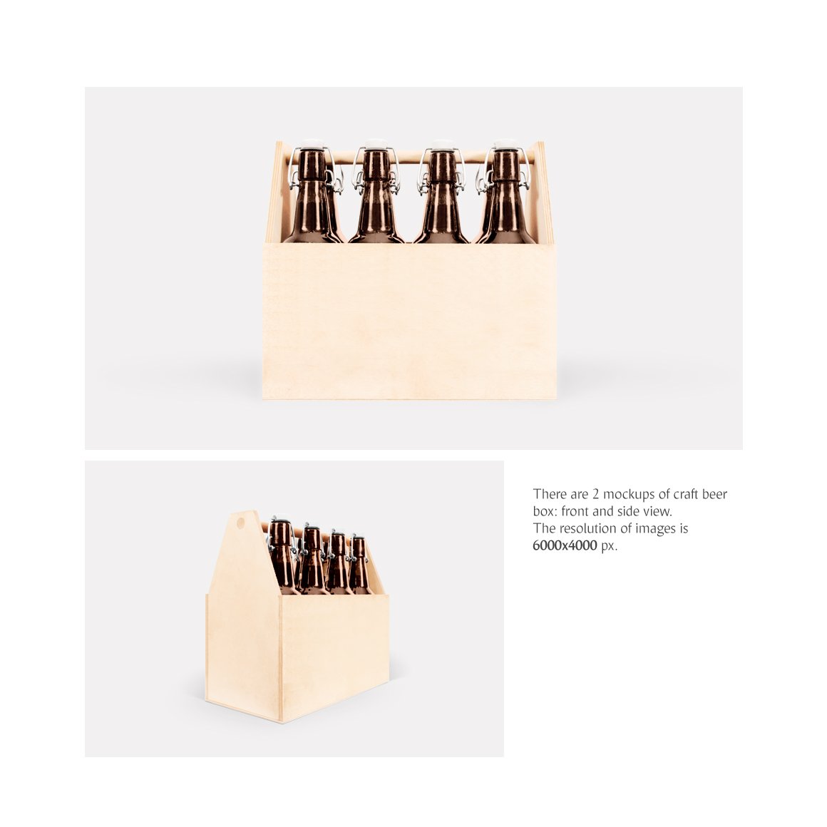 工艺啤酒包装盒设计展示样机模板 Craft Beer Box Mockup_img_2