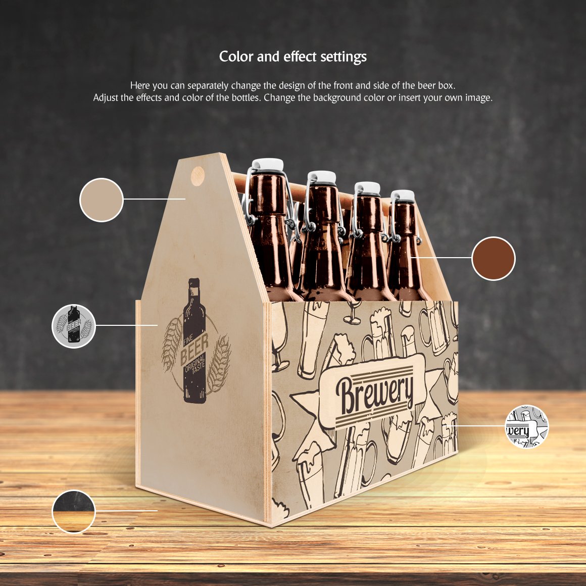 工艺啤酒包装盒设计展示样机模板 Craft Beer Box Mockup_img_2