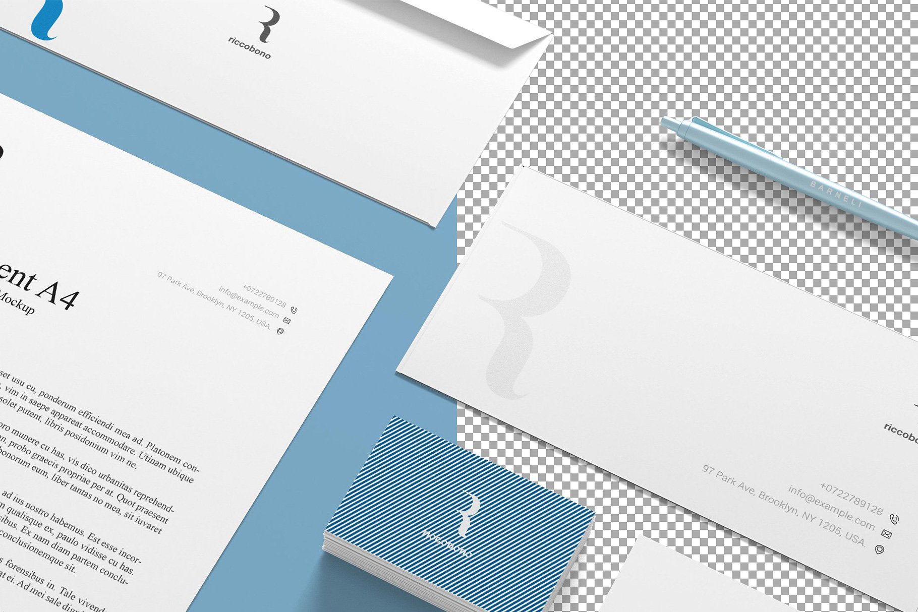 5款品牌VI设计办公用品展示样机 Branding And Stationery Mockup_img_2